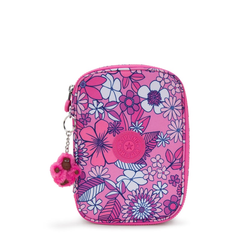 Kipling Womens 100 Pens Printed Case Organize Accessories Art Supplies Makeup Travel Organizer
